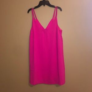 hot pink sundress